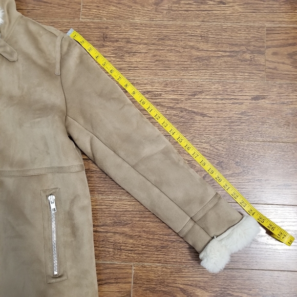 NWOT Zara Faux Suede Biker Jacket - Picture 12 of 16